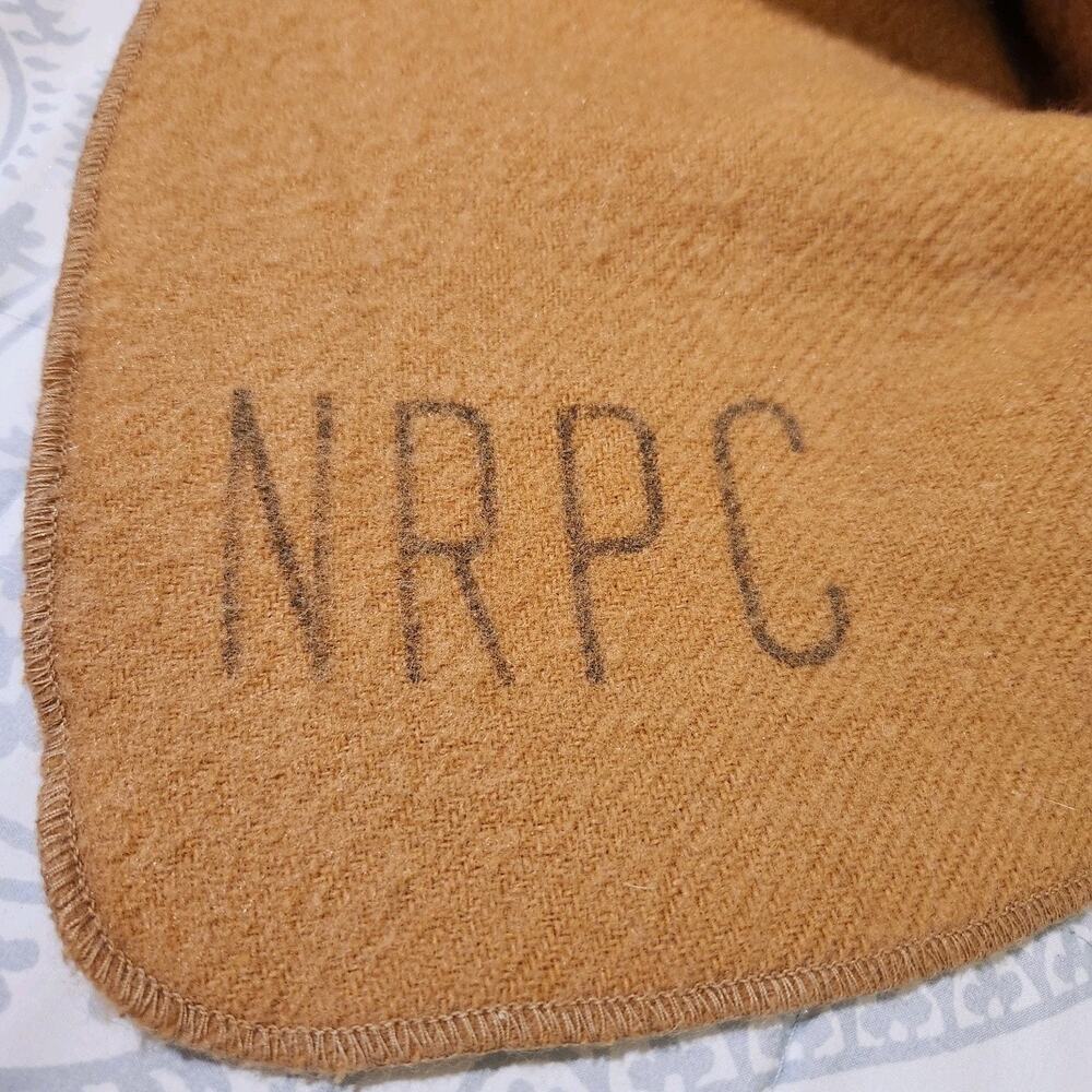 Vintage 70s 100% WOOL AMTRAK Train NRPC Passenger Blanket Railroad USA Railroad